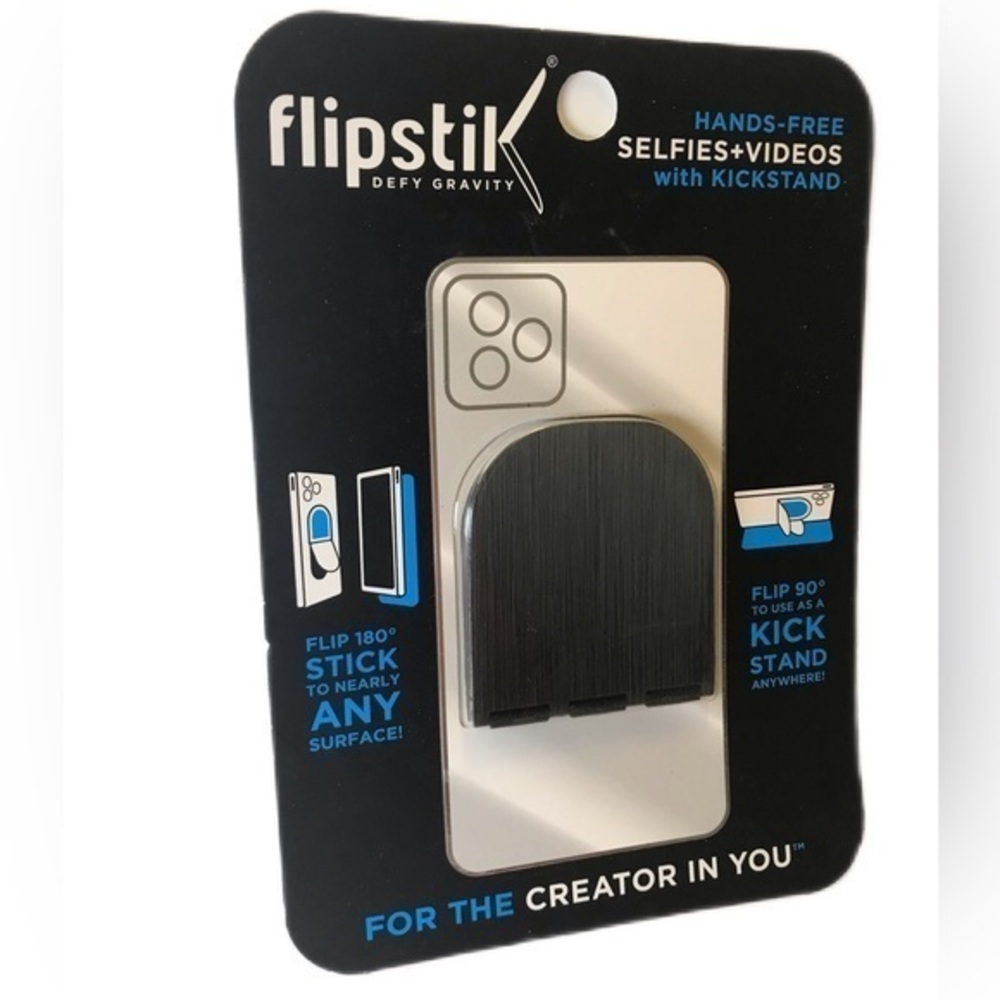 Flipstik Phone Stand Silver Gray iPhone Accessory stand hands free New